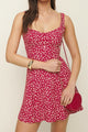 Damen Minikleid Mit Blumenprint Und A Linie