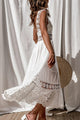 Damen Maxikleid Mit Spitze Und Cut Outs
