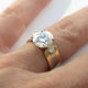 Vintage Crystal Gold Plated Ring