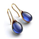 Gold and Silver Crystal Drop Earrings