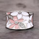 Vintage Hand-Painted Crystal Ring