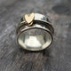 Vintage Hanging Heart Silver Ring