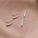 Antique Drop Gold & Silver Earrings
