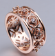 Elegant Rose Gold Vintage-Style Ring