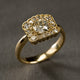 Vintage Sparkling Golden Ring