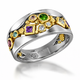 Gold & Silver Gemstone Ring