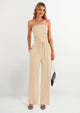 Damen Zweiteiler Rippstrick Weites Hosen Set