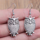 Vintage Owl Bohemian Dangle Earrings
