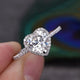 Crystal Heart Ring with Zirconias