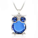 Crystal Owl Pendant Necklace