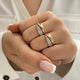 Two Paths Gold & Silver Ring