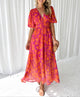 Luna™ - Modernes Flora Midi-Kleid