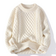 Langarm-Zopfmuster-Pullover - David