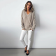 Locker Geschnittener Damenpullover - Jennifer