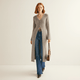 Longline-Cardigan Mit Knopfleiste - Lisann