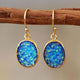 Druzy Opal Dangle Earrings