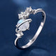 Hellwhite Opal Silver-Plated Ring