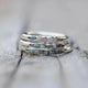 Hidden Gems Silver-Plated Ring Set