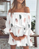 Trendiges Boho-Minikleid mit One-Shoulder-Design und luftiger Passform - Ysa
