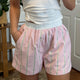 Damen Shorts Mit Colorblock Streifen Und Elastikbund