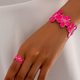 Vintage Pink Blossom Bracelet & Ring Set