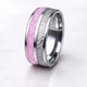 Infinity Pink & Silver Ring