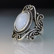 Vintage Opal Silver Ring
