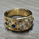 Vintage Gold Oval Stone Ring