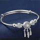 Silver Dreamcatcher Bangle Bracelet