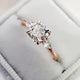 Vintage Silver Shiny Crystal Ring