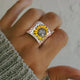 Sunflower Path Silver Ring