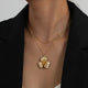 Chic Metal Flower Pendant Necklace
