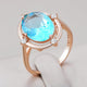 Sky Blue Crystal Ring