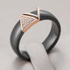 Black Elegant Gold Ring