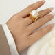 Perla Arc Cradle Ring
