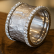 VINTAGE SILVERED ZIRCONIA RING