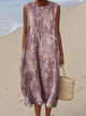 Celine - Alltags-Sommer Midi-Kleid