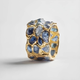 Forged Gold-Blue Ring