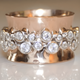Vintage Zirconia Belt Rose Ring