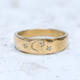 Sterling Night Ring in Vintage Gold