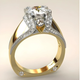 Golden Ring in Vintage Look