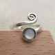 Spiral Ring with Vintage Moonstone