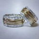 Fine Gold Thread Ring with Vintage Zirconia