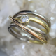 Vintage Multi-Layered Gold-Plated Silver Rose Ring
