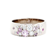 Vintage Lilac Silver Glitter Ring