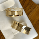 Vintage Gold Rings with Glitter