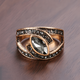 Elegant Ring with Black Crystal