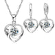 Timeless Heart Necklace and Earrings Set