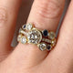 Vintage Multi-Layered Zirconia Ring in Gold