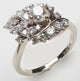 White Gold Cocktail Ring Vintage